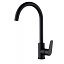 Grifo de cocina monomando Belgica negro mate de Imex